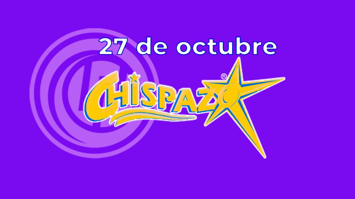 Resultados del Chispazo de hoy 27 de octubre del 2024. Ve los números ganadores