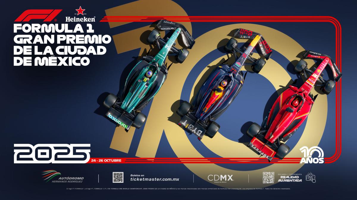 Gran Premio de México: Se revela el póster oficial para la carrera de la Fórmula 1 en 2025