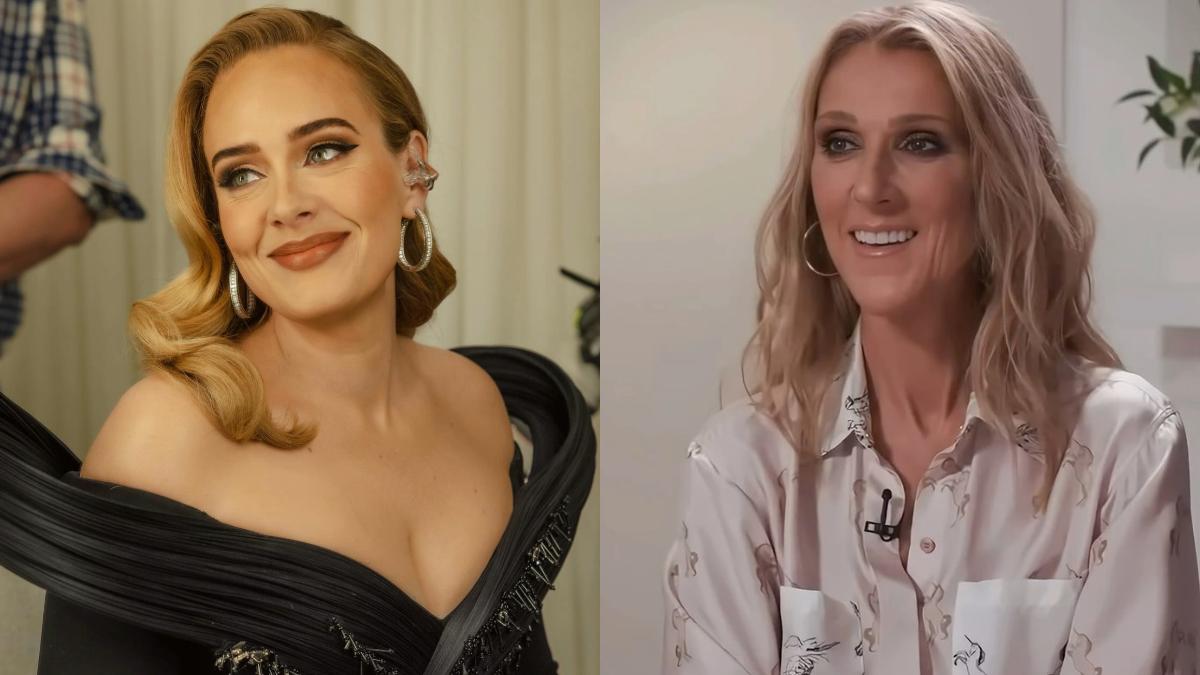 Céline Dion asiste al concierto de Adele y comparten emotivo momento frente a sus fans | VIDEO