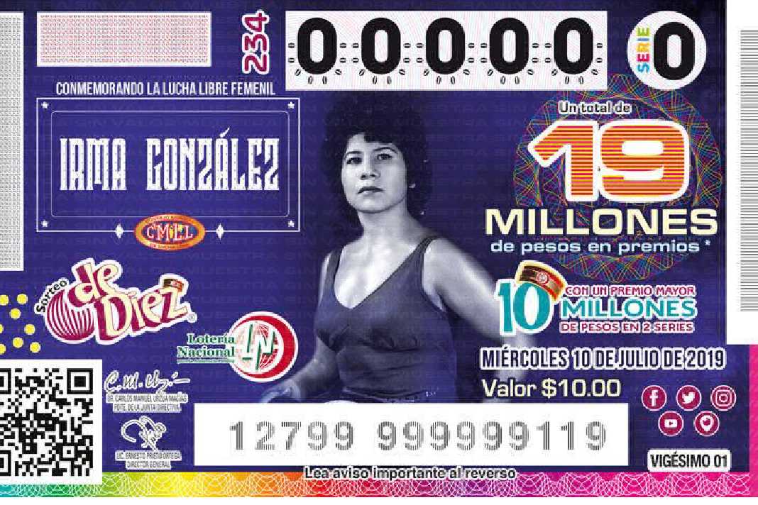 Lotería Nacional Rinde Homenaje A Lucha Libre Femenil