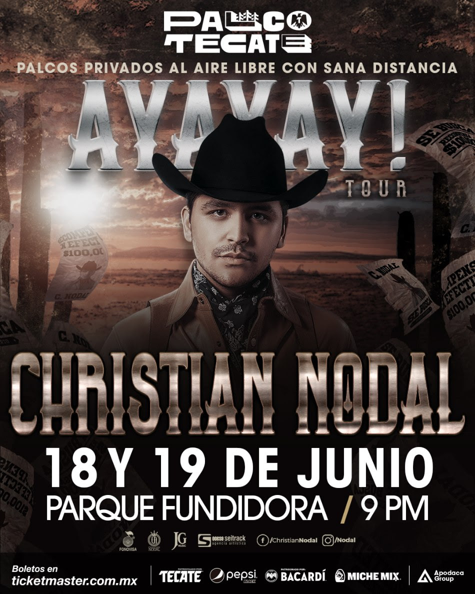 Christian Nodal ofrecerá conciertos en Monterrey ¡Conoce las fechas!