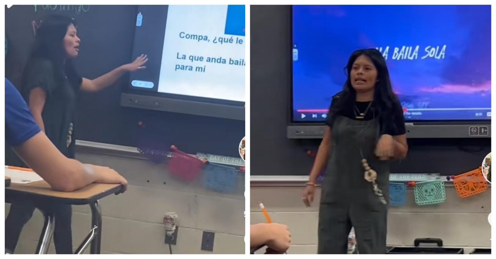 Video Maestra Enseña Español Con Canciones De Peso Pluma 